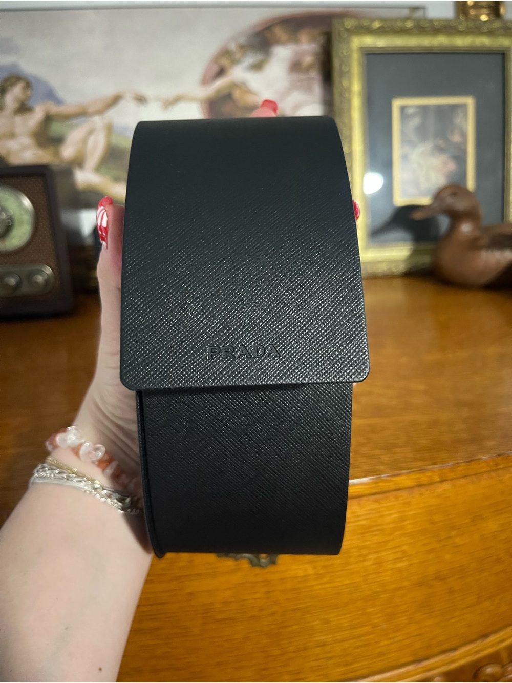 Authentic Prada Black Cat-Eye Sunglasses with Gradient Lenses - Picture 12 of 15